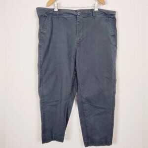 Old Navy Women's Black Straight Canvas Pants Size 22 Career Business Casual